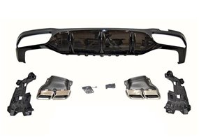 Difusor Trasero Mercedes W213 4 puertas look AMG E63 ABS