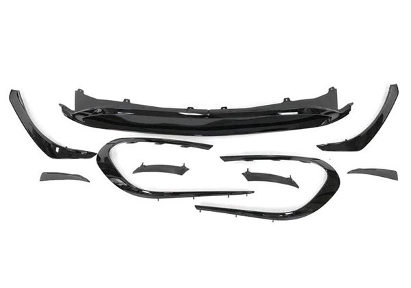 Spoiler Delantero Mercedes W117 Facelift 2017+ Look AMG A45 Negro Brillante