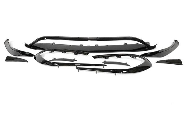Spoiler Delantero Mercedes W117 Facelift 2017+ Look AMG A45 Negro Brillante