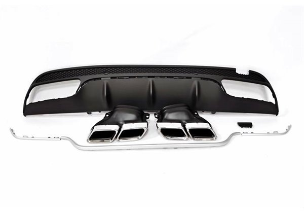 Difusor Trasero Mercedes W205 2014-2018 4P / SW Look AMG C63 ABS