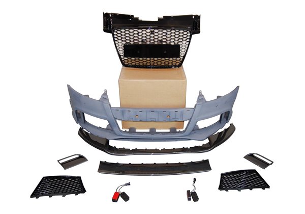 Paragolpes Delantero Audi TT 06-14 8J Look RS Spoiler Look Carbono