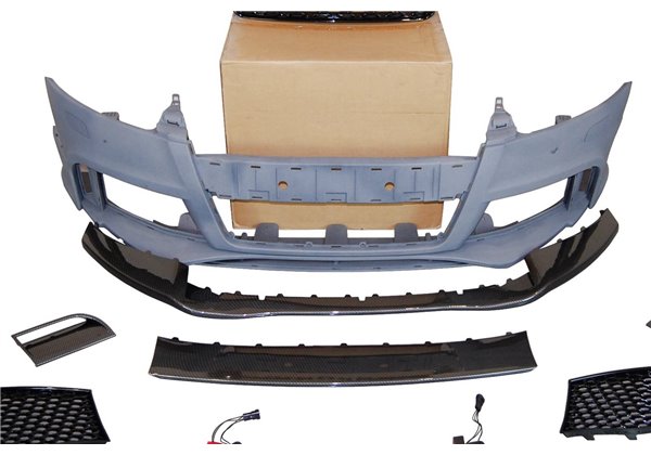 Paragolpes Delantero Audi TT 06-14 8J Look RS Spoiler Look Carbono