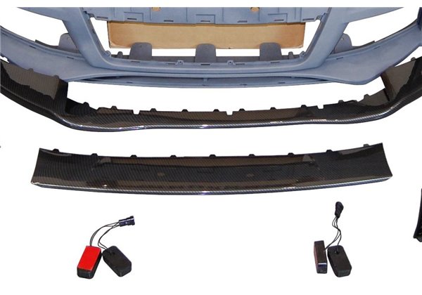 Paragolpes Delantero Audi TT 06-14 8J Look RS Spoiler Look Carbono