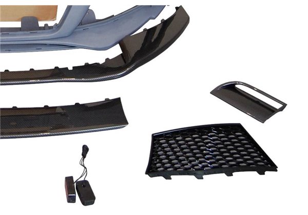 Paragolpes Delantero Audi TT 06-14 8J Look RS Spoiler Look Carbono