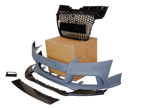 Paragolpes Delantero Audi TT 06-14 8J Look RS Spoiler Look Carbono