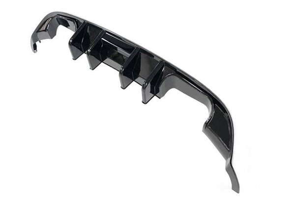 Difusor Trasero Volkswagen Golf 7.5 Negro Brillante