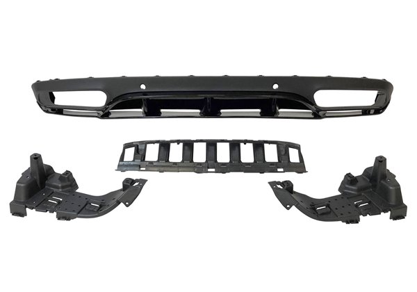 Difusor Trasero Mercedes W205 2014-2018 Coupe Look AMG C63 ABS