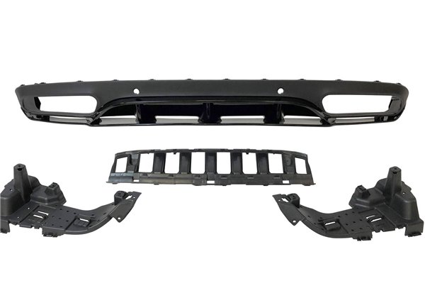 Difusor Trasero Mercedes W205 2014-2018 Coupe Look AMG C63 ABS