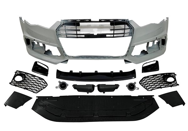 Paragolpes Delantero Audi A6 2015-2018 C7 Look RS6 Carbono