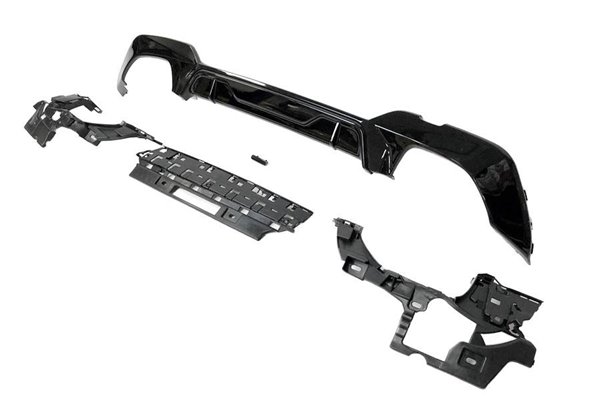 Difusor Trasero BMW G20 / G21 340 Look M Performance Brillante Negro