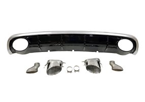 Difusor Trasero Audi A6 Sedan / Avant C7 2011-2014 Look RS6 ABS