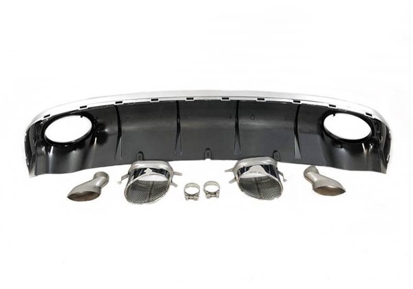 Difusor Trasero Audi A6 Sedan / Avant C7 2011-2014 Look RS6 ABS