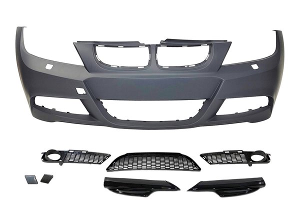 Paragolpes Delantero BMW E90 / E91 05-08 Look M-Tech Punteras Lavafaros ABS