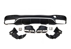 Difusor Trasero Mercedes W166 GLE 350 look AMG 63 Colas