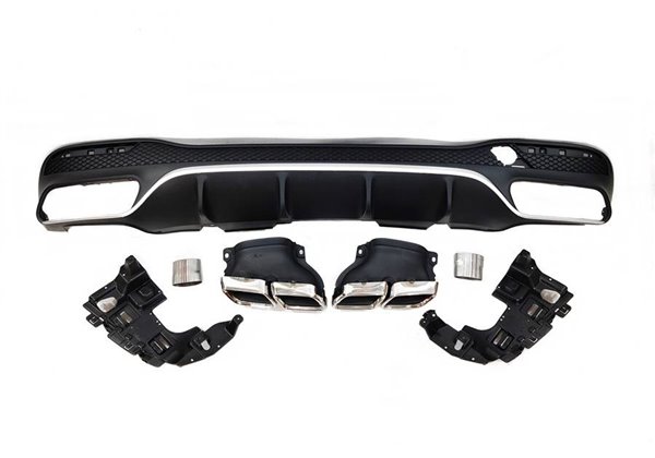 Difusor Trasero Mercedes W166 GLE 350 look AMG 63 Colas