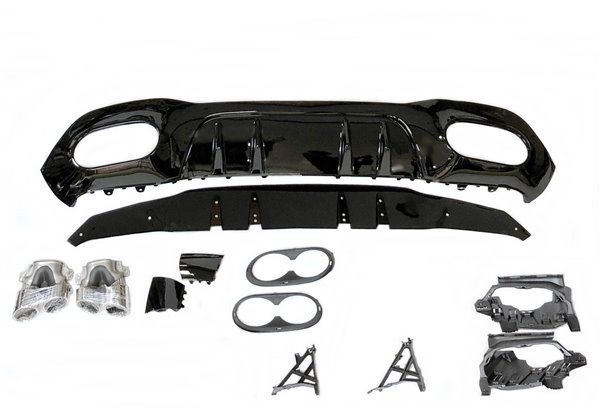 Difusor Trasero Mercedes W177 Look AMG A45
