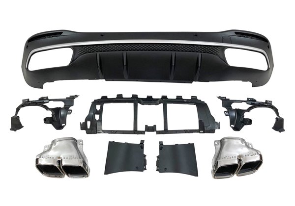 Difusor Trasero Mercedes W167 GLE 2020 Colas