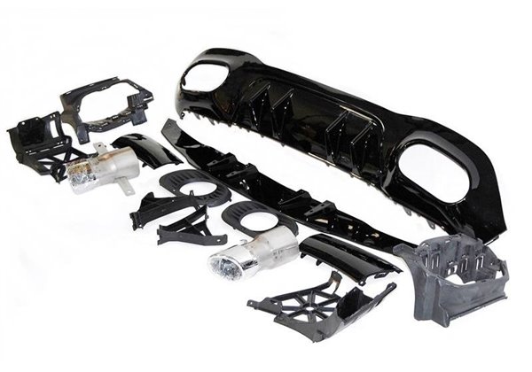 Difusor Trasero Mercedes V177 Look AMG A35 4 Puertas