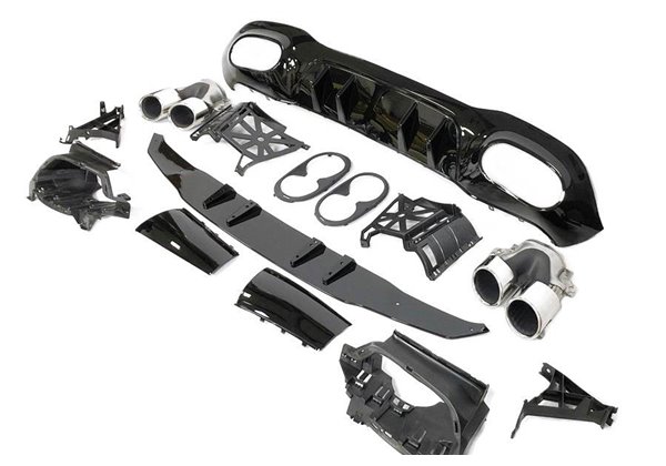 Difusor Trasero Mercedes V177 Look AMG A45 4 Puertas