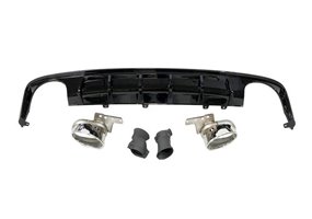 Difusor Trasero Audi A6 / A6 Avant C8 19-21 Look RS6 Negro brillante