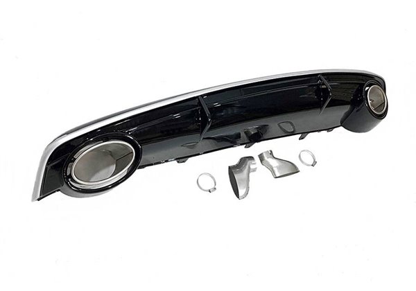 Difusor Trasero Audi A7 2015-2018 Look RS7 ABS