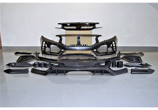 Kit De Carrocería Honda Civic MK10 Hatchback 2016+ look Type R ABS