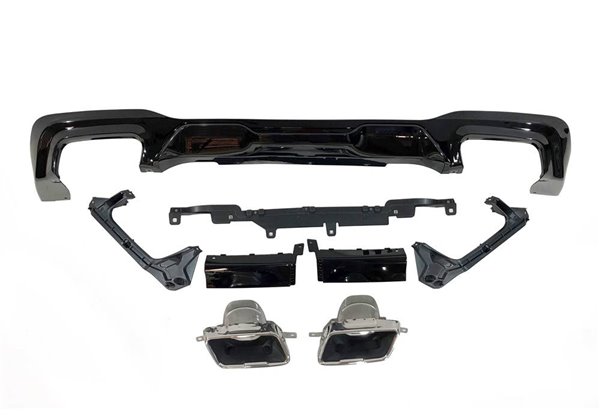 Difusor Trasero BMW F44 look M Performance Brillante Negro