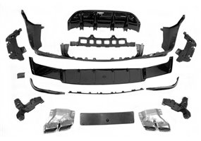 Difusor Trasero Mercedes X253 GLC 2020+ look AMG GLC63
