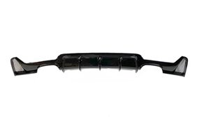 Difusor Trasero BMW F32 / F33 / F36 Look M Performance 2 Salidas doble Brillante Negro