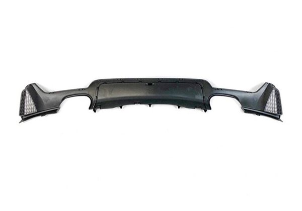 Difusor Trasero BMW F32 / F33 / F36 Look M Performance 2 Salidas doble Brillante Negro