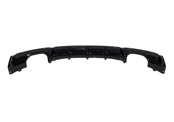 Difusor Trasero BMW F30 / F31 Look M Performance 2 Salidas Negro Brillo