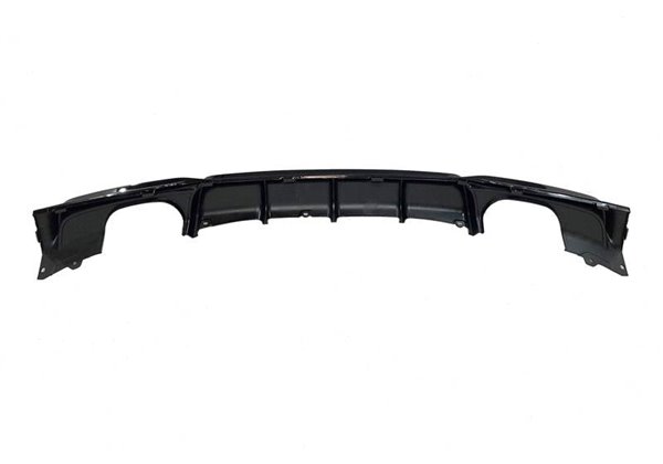 Difusor Trasero BMW F30 / F31 Look M Performance 2 Salidas Negro Brillo
