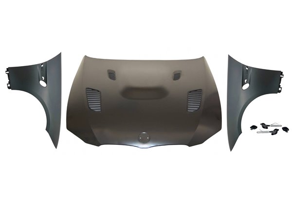 Capó Y Aletas BMW E92 / E93 Look M3 ´06-14 Black Led indicator