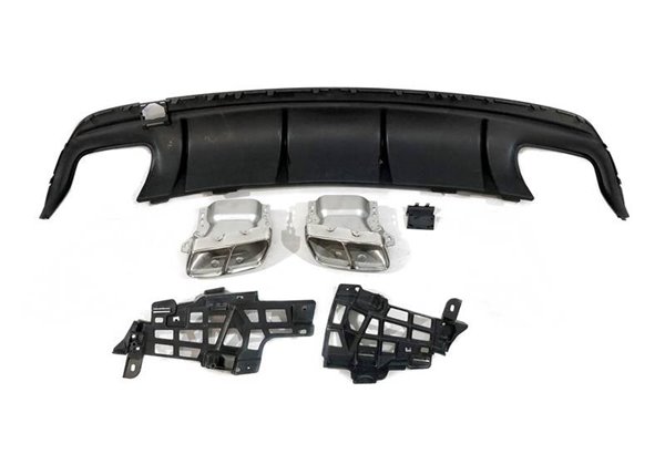 Difusor Trasero Mercedes CLA W117 2016-2018 4D/SW Style Facelift look A45