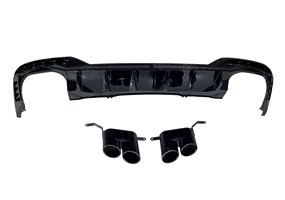 Difusor Trasero Audi A4 2020+ Sedan/ Avant Look RS4 Black