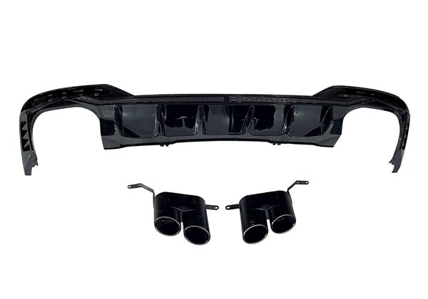 Difusor Trasero Audi A4 2020+ Sedan/ Avant Look RS4 Black