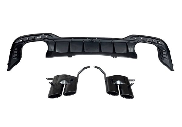 Difusor Trasero Audi A4 2020+ Sedan/ Avant Look RS4 Black