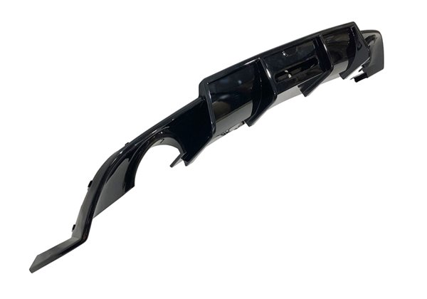 Difusor Trasero Volkswagen Golf 7.5 Look TCR Negro Brillante Red Light