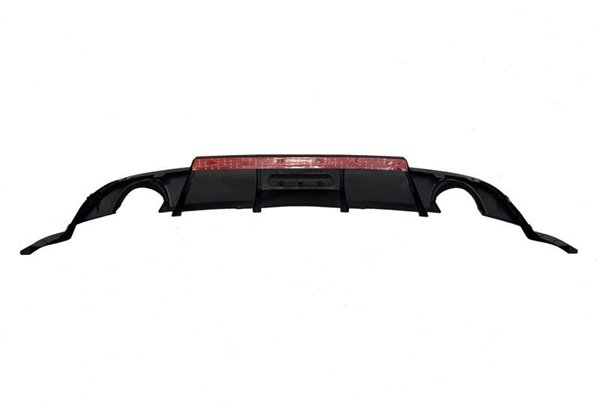 Difusor Trasero Volkswagen Golf 7.5 Look TCR Negro Brillante Red Light