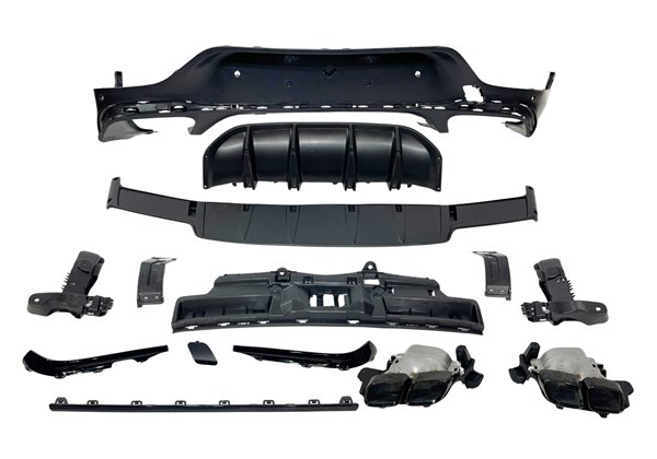 Difusor Trasero Mercedes GLC X253 COUPE 2020+ Look GLC63 Black