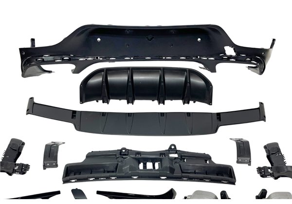 Difusor Trasero Mercedes GLC X253 COUPE 2020+ Look GLC63 Black