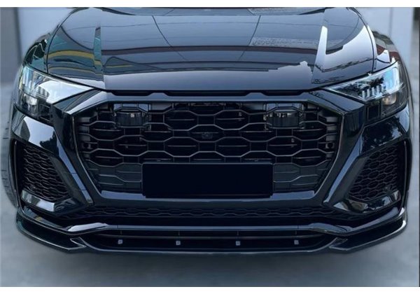 Spoiler Delantero Audi Q8 2018-2023 Look RSQ8 Negro brillante