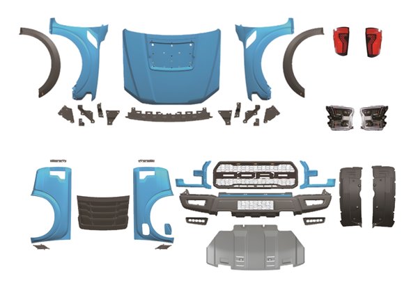 Kit De Carrocería Ford Ranger 2012-2021 Look F150