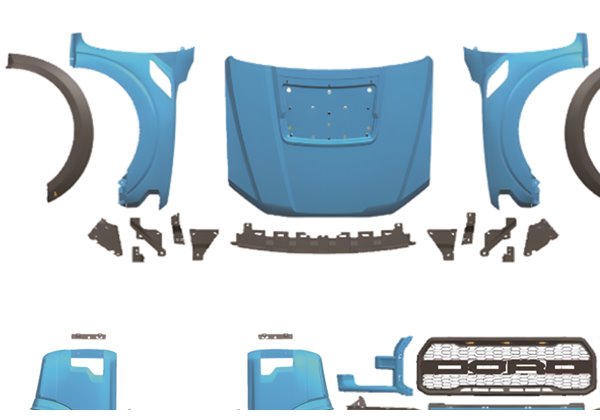 Kit De Carrocería Ford Ranger 2012-2021 Look F150