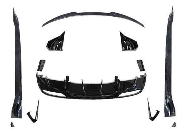 Kit De Carrocería Tesla Model 3 LCI 2024+ Look Fast Negro Brillante