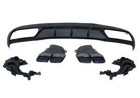 Difusor Trasero Mercedes W205 2014-2018 4P / SW Look C63 ABS