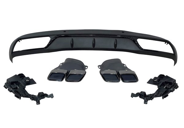 Difusor Trasero Mercedes W205 2014-2018 4P / SW Look C63 ABS