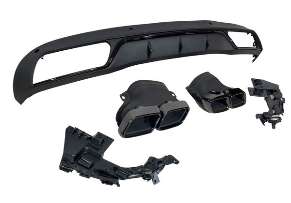 Difusor Trasero Mercedes W205 2014-2018 4P / SW Look C63 ABS