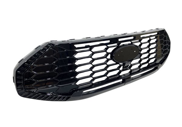 Parrilla Ford Transit Custom 2024+ Look Raptor Negro Brillante