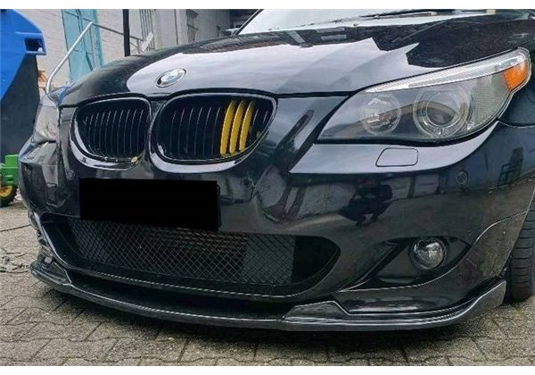 Spoiler Delantero BMW E60 / E61 Look M-Tech Negro brillo